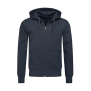 Bluza z kapturem na zamek Select - blue midnight