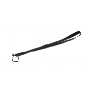 Smycz z uchwytem na butelkę - czarny