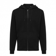 Bluza z kapturem z bawełny z recyklingu Iqoniq Abisko - czarny - XXS