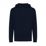 Lekka bluza z kapturem Iqoniq Rila, bawełna z recyklingu - niebieski - XXS