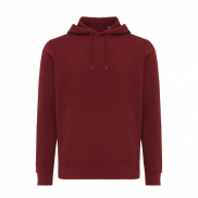 Lekka bluza z kapturem Iqoniq Rila, bawełna z recyklingu - czerwony - XXS