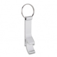 Aluminiowy brelok - otwieracz, srebrny