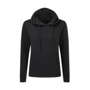 Damska bluza z kapturem - black