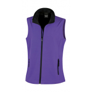 Damski bezrękawnik Softshell Printable - purple/black