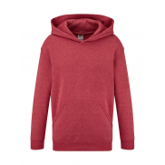 Dziecięca bluza z kapturem - heather red