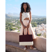 Torba EarthAware® Organic Contrast - dark marine/natural