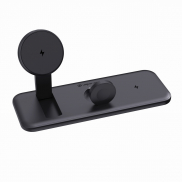 Ładowarka bezprzewodowa 3 w 1, 15W Urban Vitamin Torrance - czarny