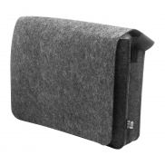 Filcowa torba kurierska RPET - ciemno szary