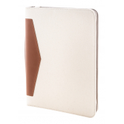 Teczka na dokumenty z płótna pochodzącego z recyklingu - naturalny