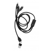 Kabel USB do ładowania - czarny