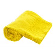 Ręcznik frotte bawełniany - 30×50 cm - żółty
