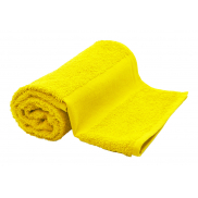 Ręcznik frotte bawełniany - 50×100 cm - żółty