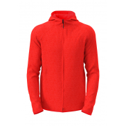 Polar Lux Hooded Knit - scarlet red heather