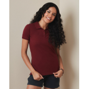 Damskie Stretch Polo - navy blue