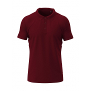 Męskie Stretch Polo - bordeaux
