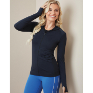 Bezszwowa Bluza Damska Sports - black opal