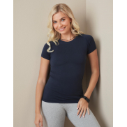 Bezszwowa koszulka damska Sports-T - black opal