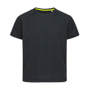 Dziecięca koszulka Active 140 Raglan - black opal
