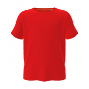 Dziecięca koszulka Active 140 Raglan - scarlet red
