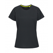 Damska koszulka Active 140 Raglan - black opal