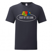 T-shirt Vintage z nadrukowanym logo Fruit (duże) - deep navy