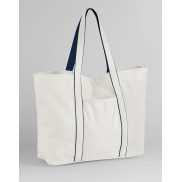 Torba Courtside Large - soft white/french navy