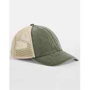 Czapka z daszkiem Vintage Trucker - vintage olive/stone