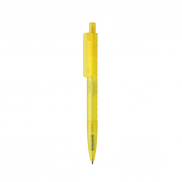 Geometryczny długopis z PC z recyklingu X3 Frosted - żółty