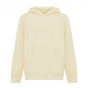 Dziecięca bluza z kapturem i kieszeniami Iqoniq Yengo z bawełny z recyklingu - żółty