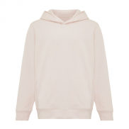 Dziecięca bluza z kapturem i kieszeniami Iqoniq Yengo z bawełny z recyklingu - różowy