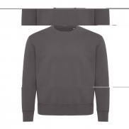 Luźna bluza z bawełny z recyklingu Iqoniq Kruger - szary - L