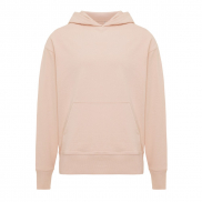 Luźna bluza z kapturem z bawełny z recyklingu Iqoniq Yoho - czerwony - L