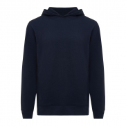 Bluza z kapturem i kieszeniami Iqoniq Yengo z bawełny z recyklingu - niebieski - 4XL