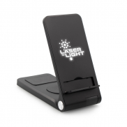 Ładowarka bezprzewodowa 15W Exclusive Collection, 3 w 1, stojak na telefon | Zita - czarny