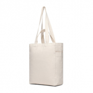 Torba na zakupy z płótna z recyklingu VINGA Hilo AWARE™ - biały