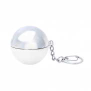 Brelok do kluczy, pomadka ochronna - srebrny