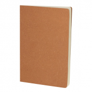 Notatnik ok. A5 ze skóry z recyklingu - beżowy