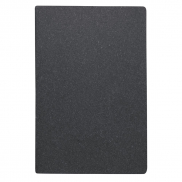 Notatnik ok. A5 ze skóry z recyklingu - czarny
