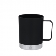 Kubek 400 ml ze stali nierdzewnej z recyklingu i PP z recyklingu - czarny