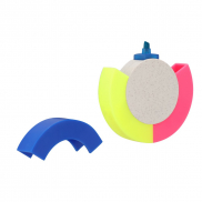 Zakreślacz 'koło' ze słomy pszenicznej - beżowy