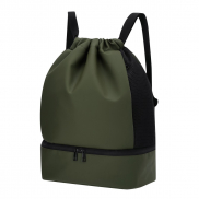 Worek z szerokimi paskami - zielony