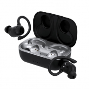 Bezprzewodowe słuchawki douszne - czarny