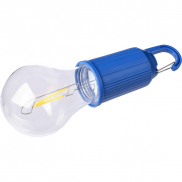 Wisząca lampka 'żarówka', karabińczyk - granatowy