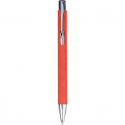 Długopis z papieru z recyklingu - czerwony