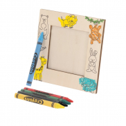 Ramka do zdjęć do kolorowania, kredki