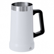 Kubek 700 ml ze stali nierdzewnej z recyklingu - biały