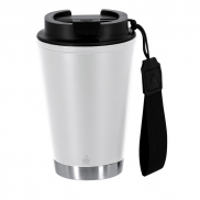 Kubek termiczny 300 ml ze stali nierdzewnej z recyklingu - biały