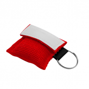 Maska do resuscytacji, brelok - czerwony