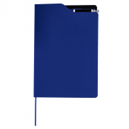 Notatnik ok. A5 z długopisem - granatowy