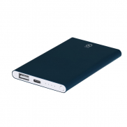 Power bank 4000 mAh z aluminium z recyklingu - granatowy